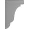 Ekena Millwork 3 1/2"W x 5"D x 7 1/2"H Bedford Wood Vintage Decor Bracket, Pebble Grey BKTWD04X05X08BEPG - alternate 2